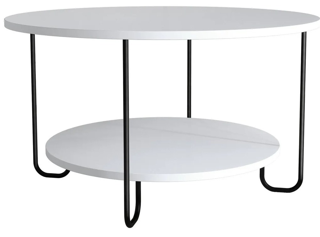 Mesa de Centro CorroCoffeeTable – Branco – 80x45x80 cm