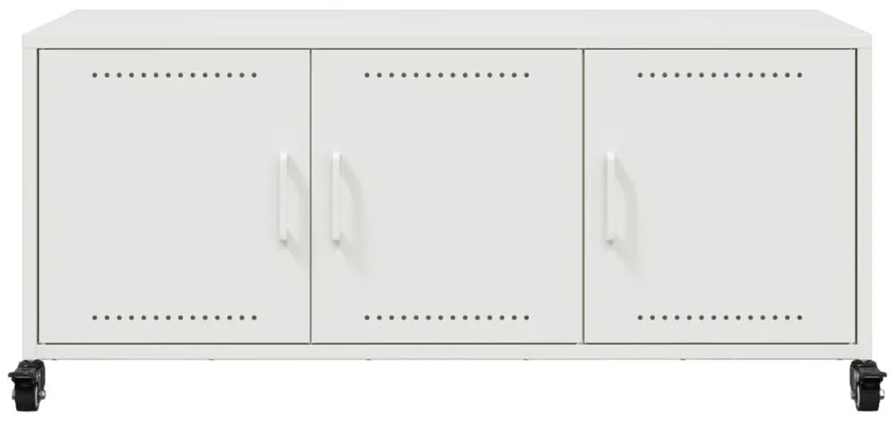 Móvel de TV 100,5x39x43,5 cm aço branco
