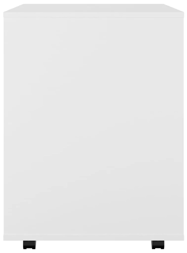 Móvel com rodas 60x53x72 cm derivados de madeira branco