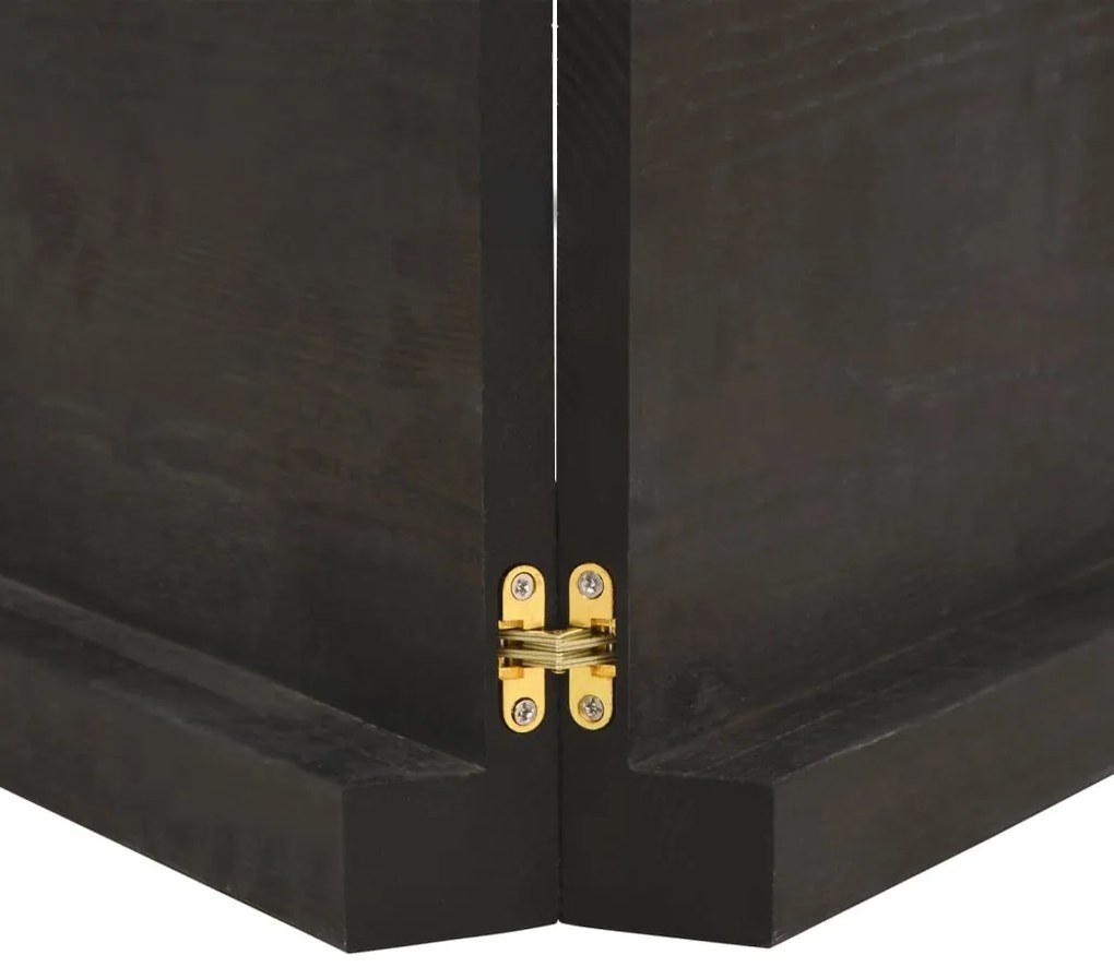 Tampo de mesa 120x60x(2-6) cm carvalho tratado castanho-escuro