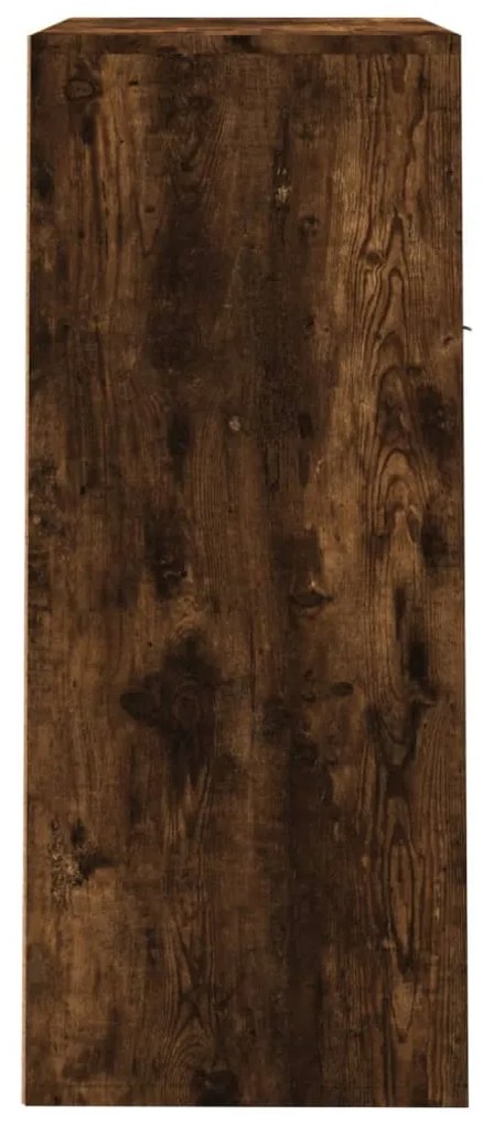 Sapateira 60x35x84 cm derivados de madeira carvalho fumado