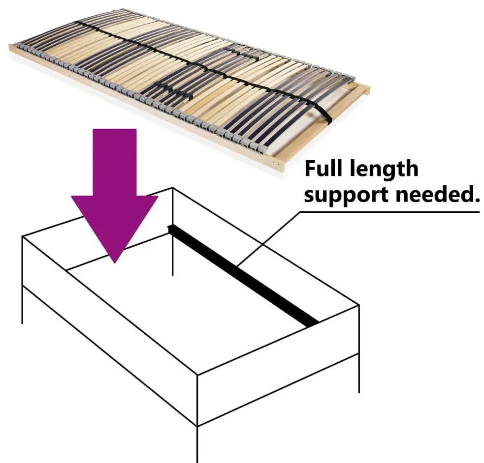 Angle Ripa Estrado de ripas com 42 ripas 7 zonas 120x200 cm | BIANO