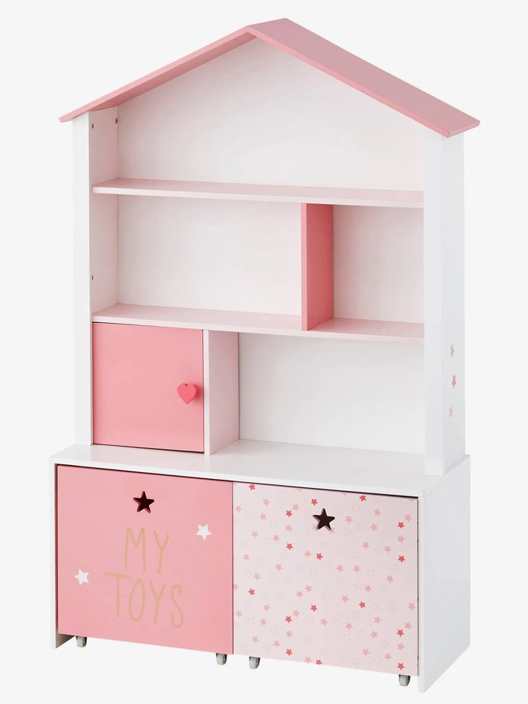 Estante para quarto, tema Magia branco claro liso com motivo