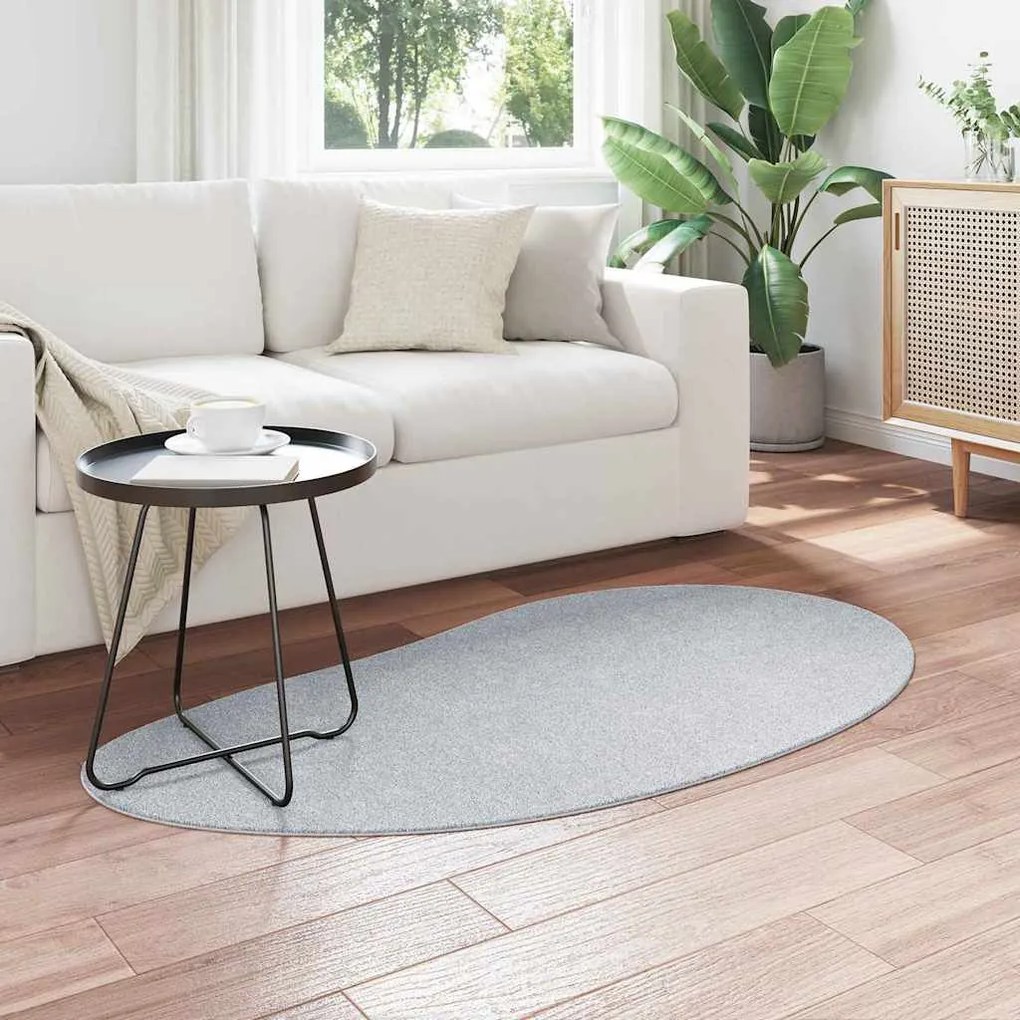 Tapete Cinzento 80x150 cm Antiderrapante