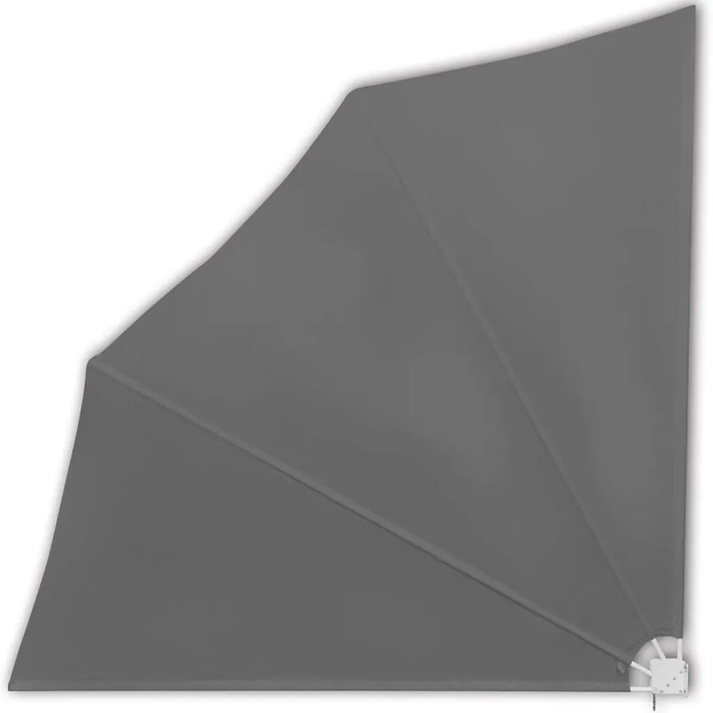 Toldo lateral dobrável para varanda 140x140 cm cinzento
