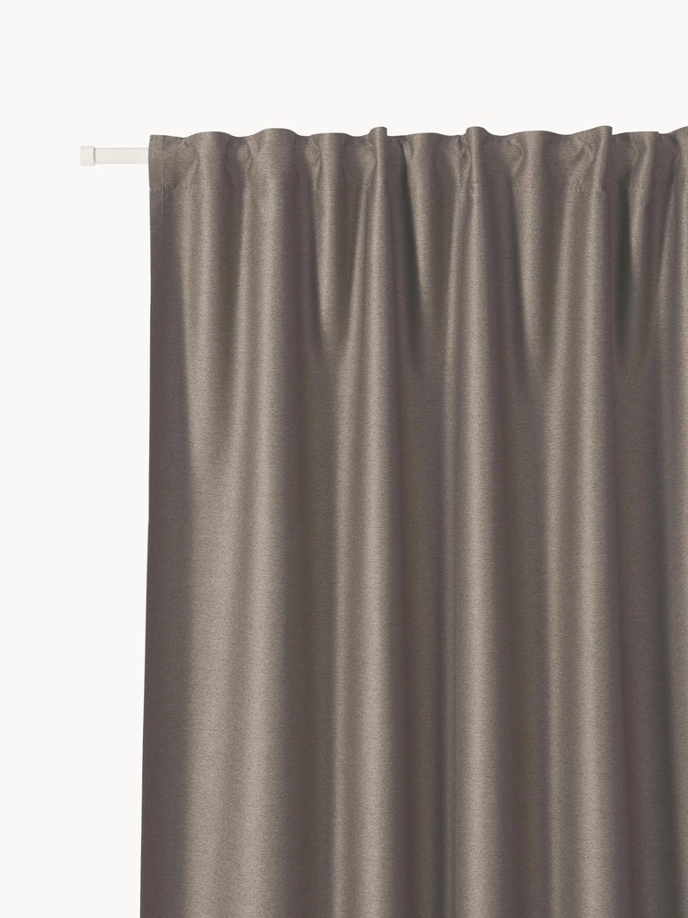 Cortinas blackout com várias fitas Asher, 2 uni.