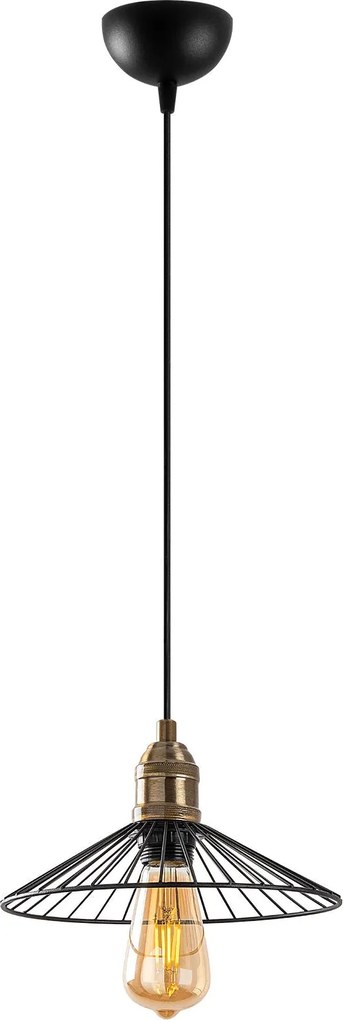 Candeeiro de Teto Kila – Preto Antigo – 25 x 25 x 24-114 cm