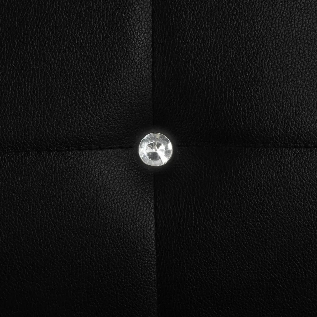 Cadeiras de jantar 6 pcs couro artificial preto