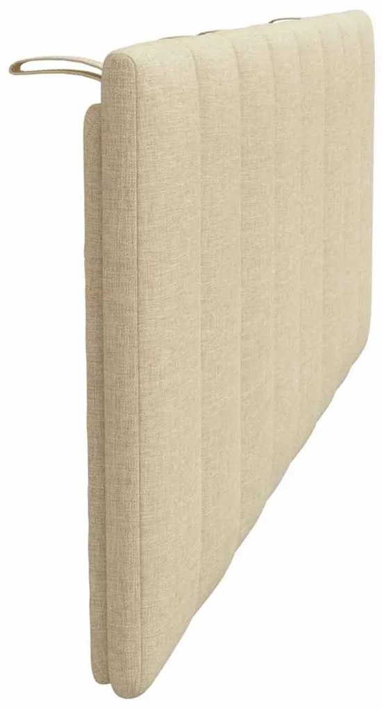 Almofadão de cabeceira 120 cm tecido creme