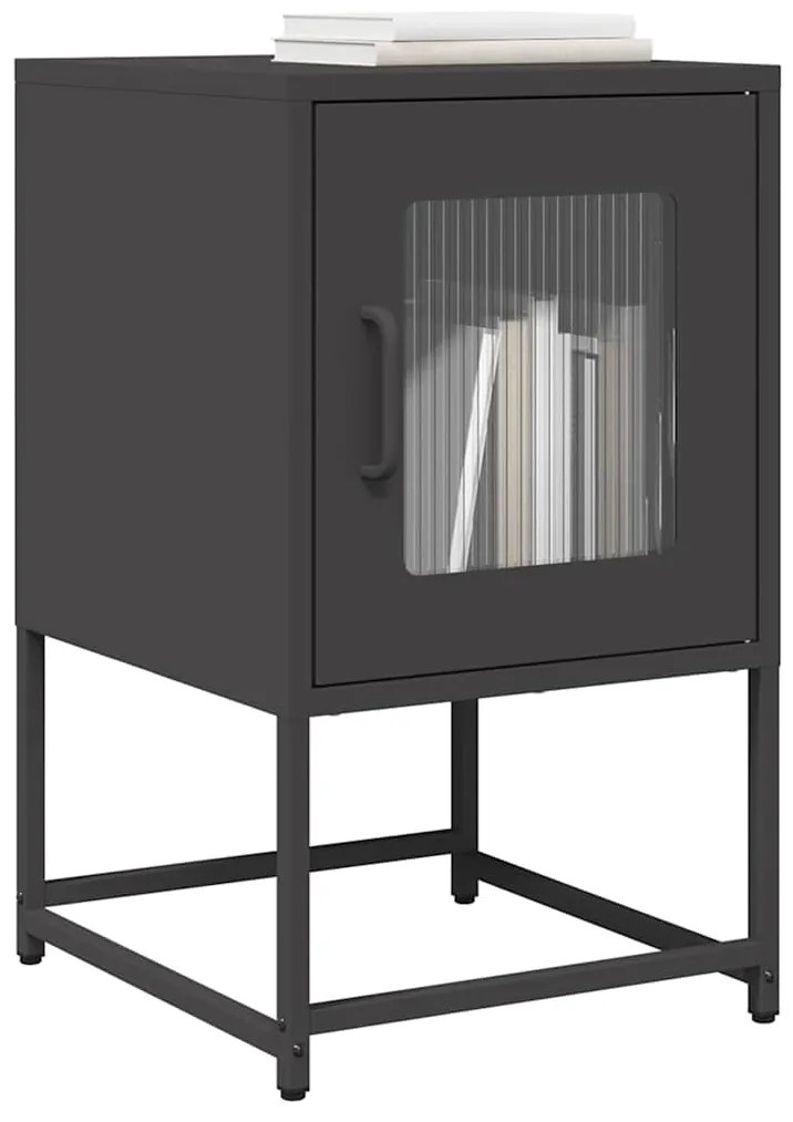 Mesa de cabeceira 36x39x60,5 cm aço laminado a frio preto