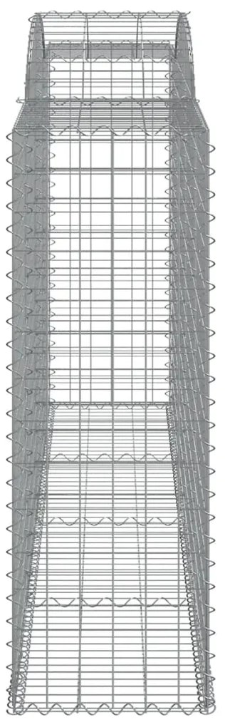 Cestos gabião arqueados 6pcs 300x50x140/160cm ferro galvanizado