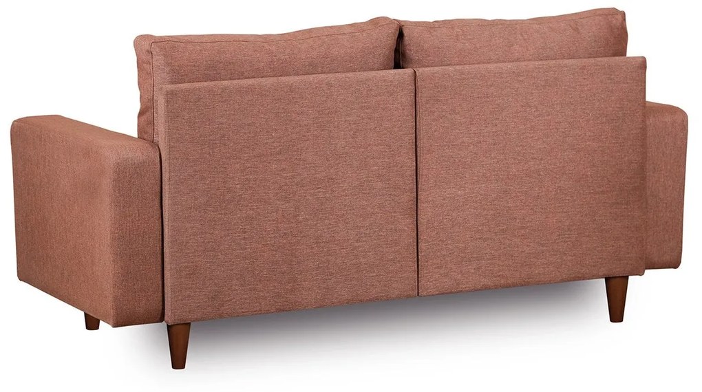 Sofá de 2 Lugares Pafu Lungo — Castanho - 180x52x75 cm - Design Modern
