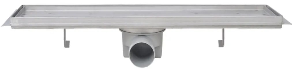 Dreno de chuveiro linear 2 pcs 530x140 mm aço inoxidável