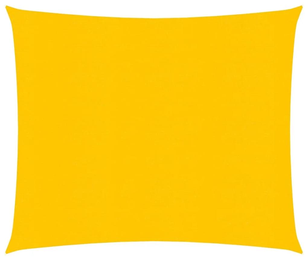 Para-sol estilo vela 160 g/m² 3,6x3,6 m PEAD amarelo