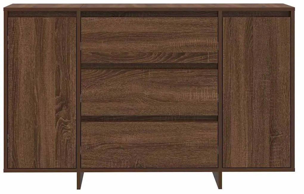 Sideboard Castanho Carvalho 120x41x75 cm Madeira engenheirada