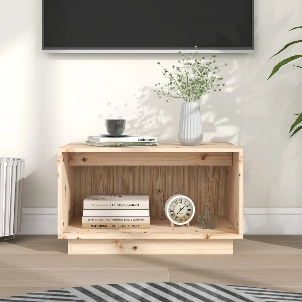 vidaXL Móvel de TV 60x35x35 cm madeira de pinho maciça