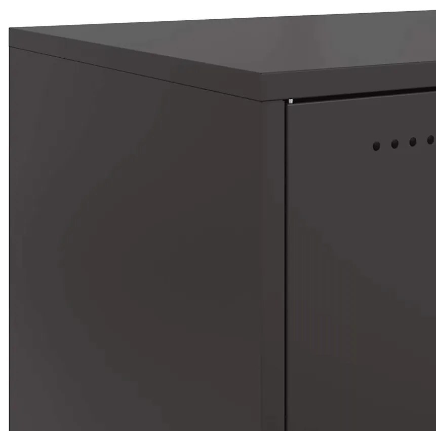 Mesa de cabeceira 36x39x43,5 cm aço preto