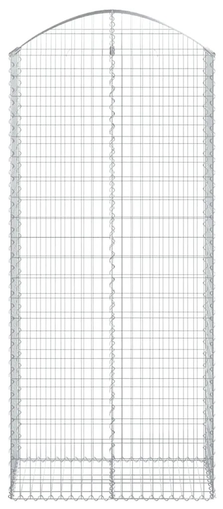 Cesto gabião arqueado 100x50x220/240 cm ferro galvanizado