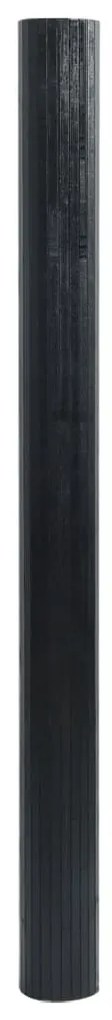 Tapete retangular 60x300 cm bambu preto