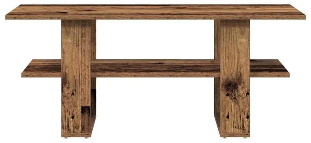 Mesa de centro 102x55x42 cm derivados de madeira madeira velha
