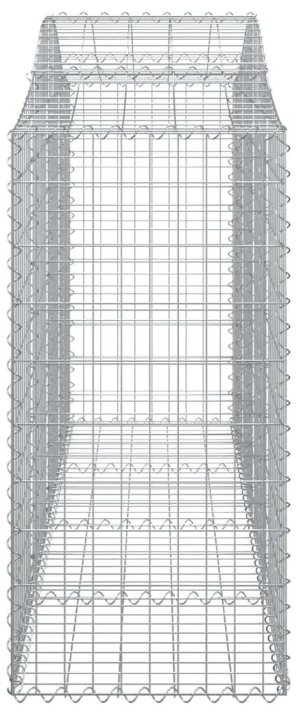 Cestos gabião arqueados 13pcs 200x50x120/140 ferro galvanizado