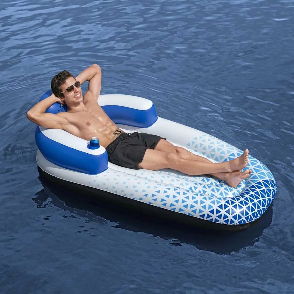Espreguiçadeira flutuante Hydro-Force 183x97 cm azul