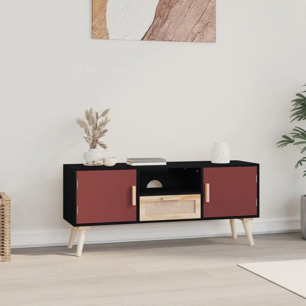 vidaXL Móvel de TV com portas 105x30x45 cm derivados de madeira