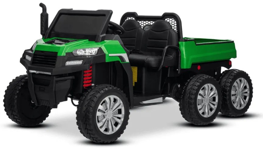 Carro elétrico para crianças RIDER 24V com tração nas quatro rodas (4X 200W), 2 Lugares bateria de lítio, rodas EVA, assento duplo em couro sintético