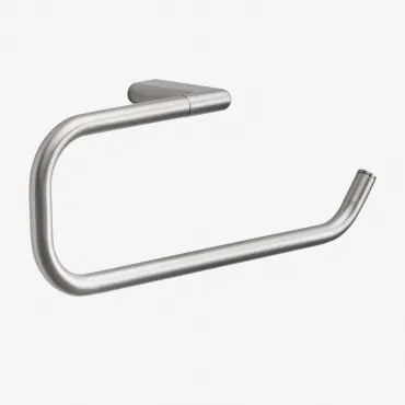 Toalheiro De Parede Com Barra 30 Cm Para Casa De Banho Em Aço Inoxidável Rovent Cinzento Escovado - Sklum