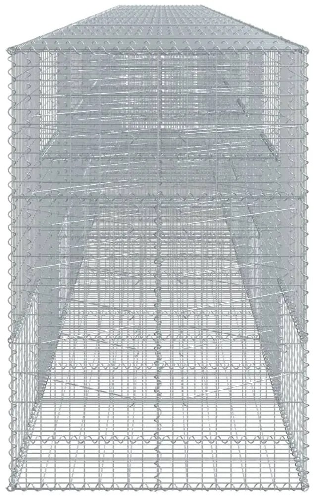 Cesto gabião com cobertura 1200x100x150 cm ferro galvanizado
