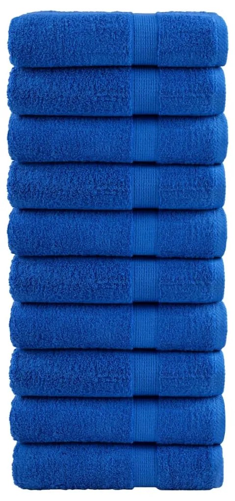 Toalhas de mãos premium SOLUND 10 pcs 50x100 cm 600 gsm azul