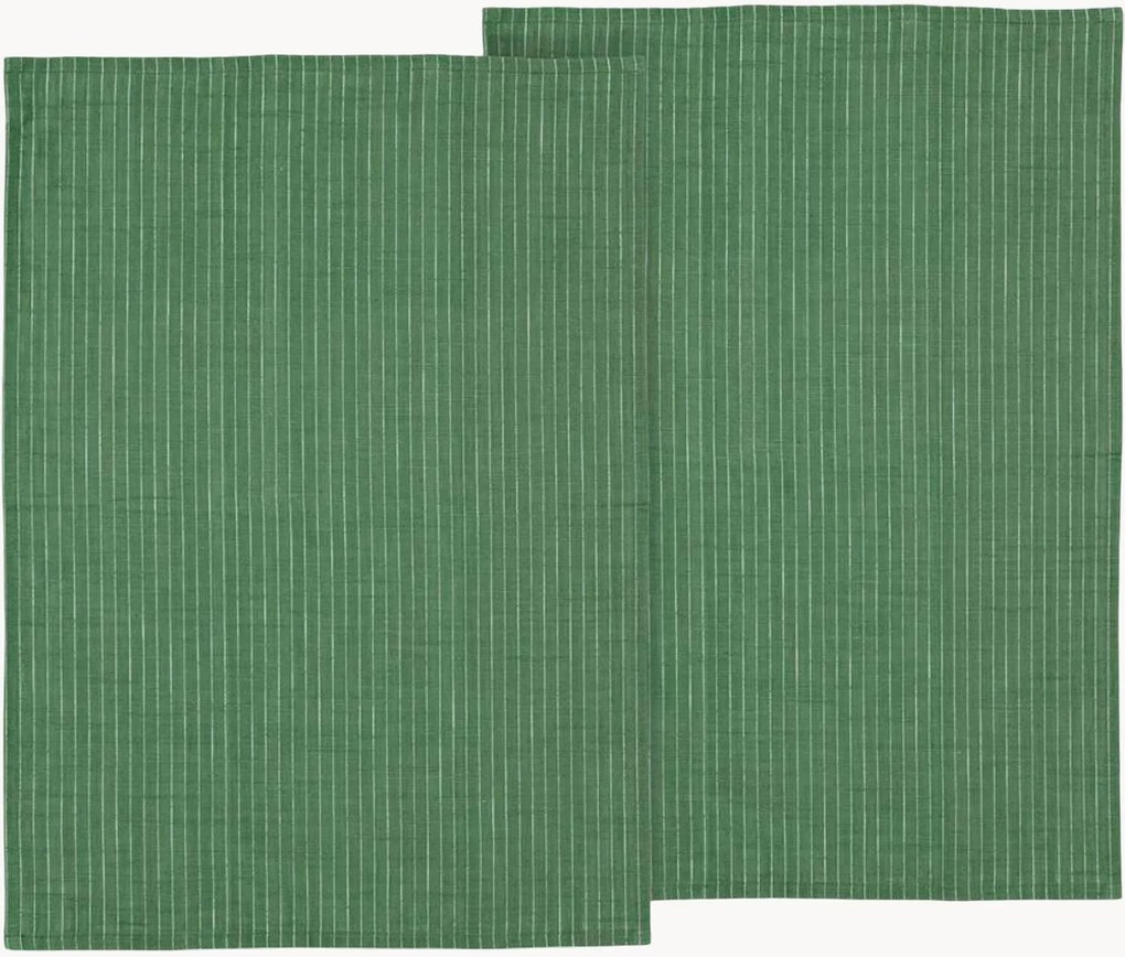 Panos de cozinha em algodão Line, conjunto de 2