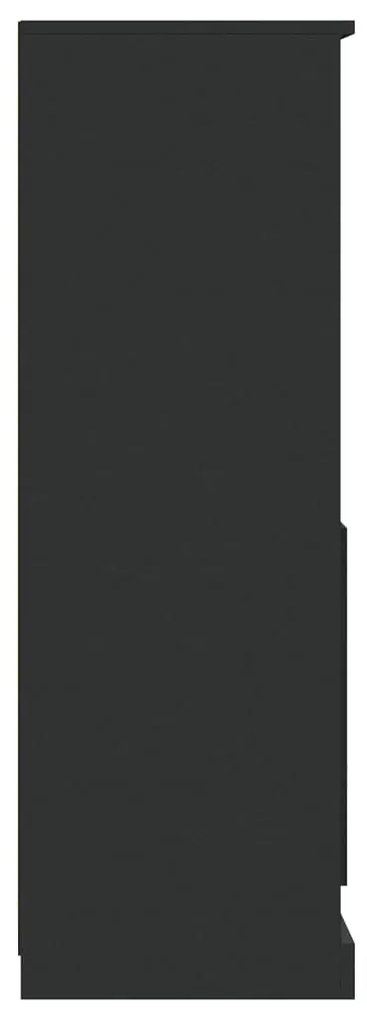 Aparador alto 36x35,5x103,5 cm derivados de madeira preto