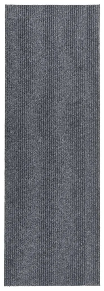 vidaXL Tapete/passadeira de entrada 100x350 cm cinzento