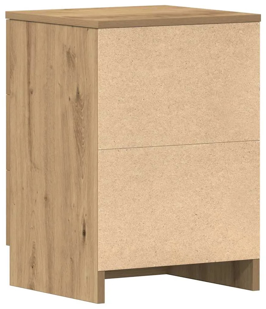 Mesa cabeceira 38x35x55 cm derivados madeira carvalho artisiano