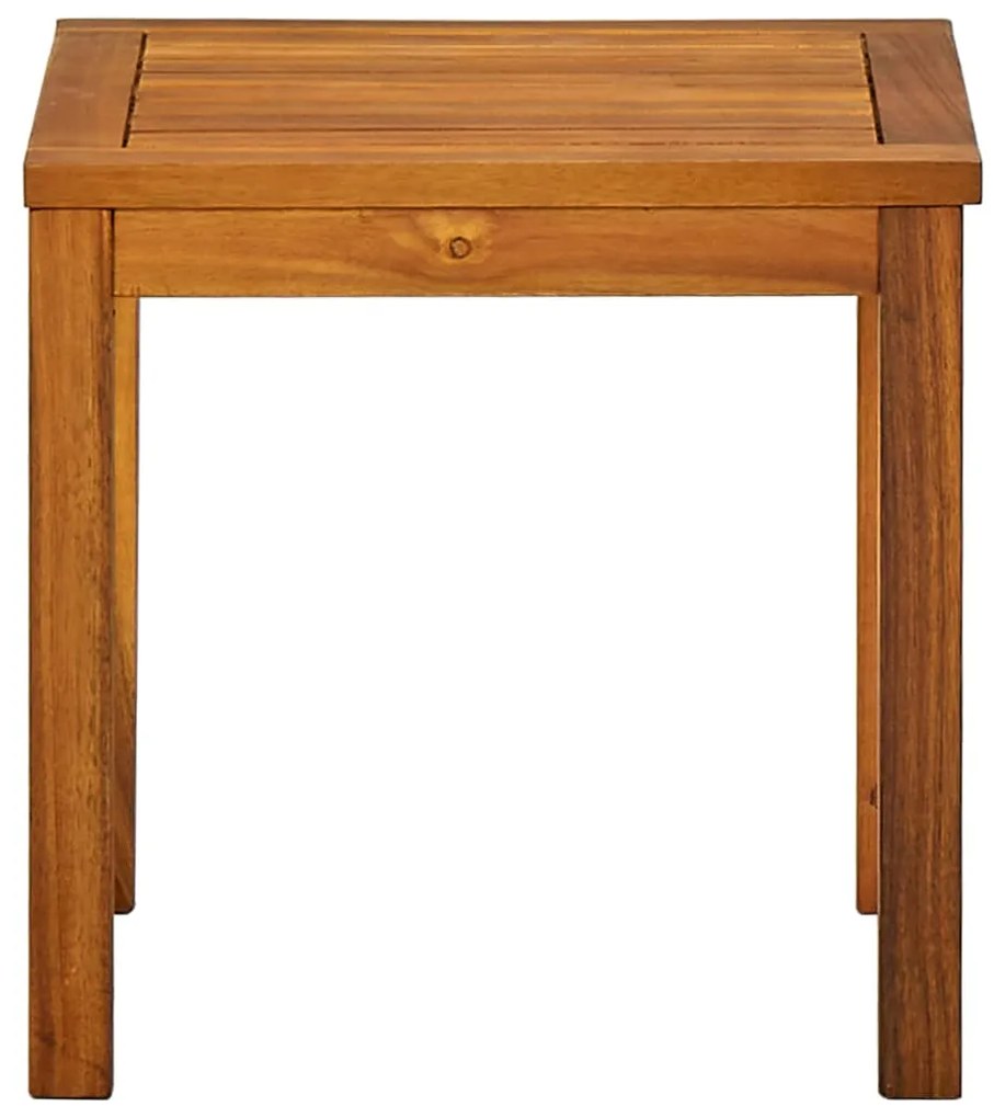 Espreguiçadeira com mesa madeira de acácia maciça e textilene