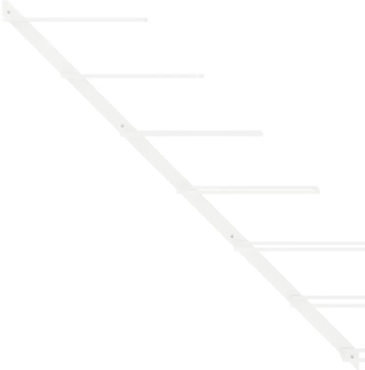 Garrafeira de parede para 7 garrafas metal branco
