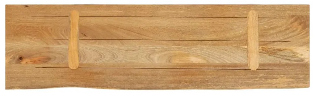 Tampo de mesa c/ borda viva 110x30x3,8 cm mangueira maciça