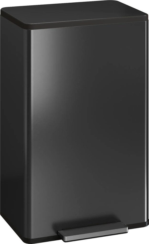 HOMCOM Lixeira para Cozinha 45 L, Lixeira com Pedal, Tampa Soft-Close, Recipiente Interno Removível | Aosom Portugal