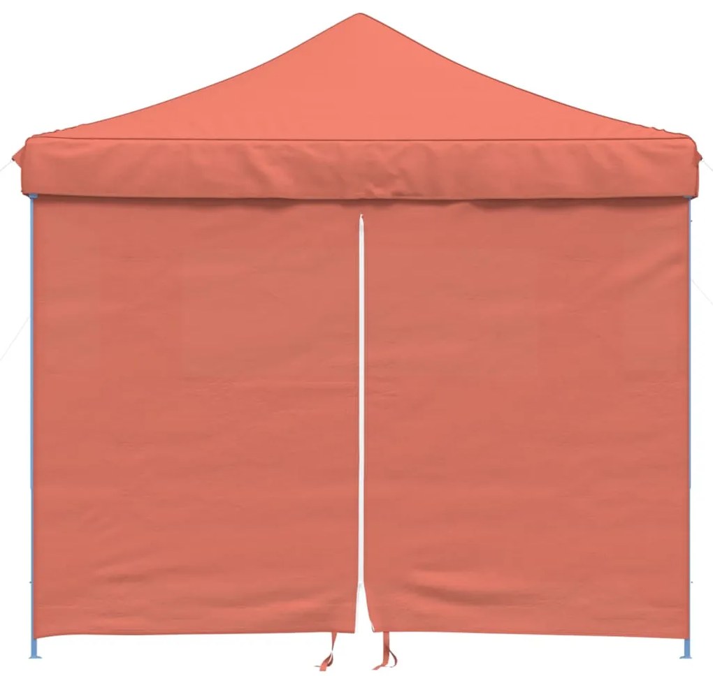 Tenda p/ festas pop-up dobrável 4 paredes laterais terracotta