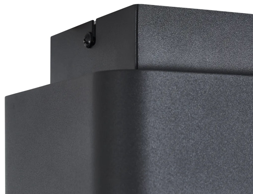 Foco de superfície arredondado preto rotativo e inclinável - Dox