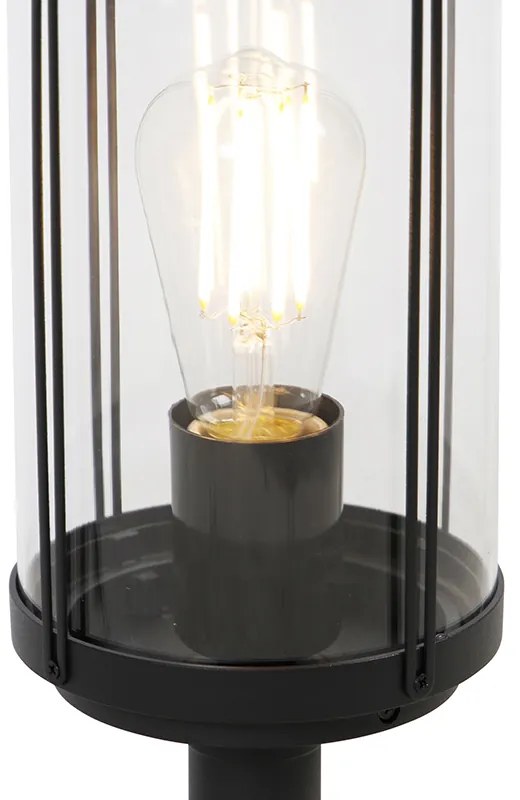 LED Candeeiro de exterior design inteligente preto 40cm com wifi ST64 - Schiedam Design
