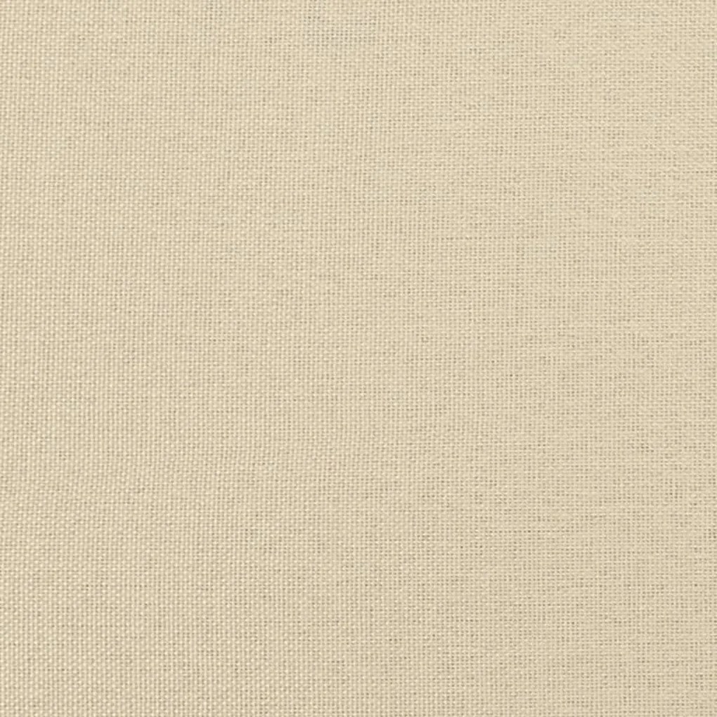 Sofá-cama 90x200 cm tecido cor creme