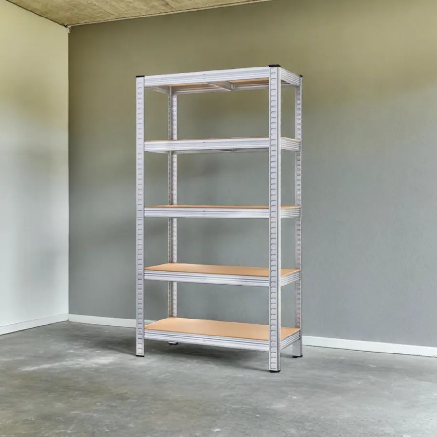 Estante para cargas pesadas até 875 kg 180 x 90 x 60 cm Prateado