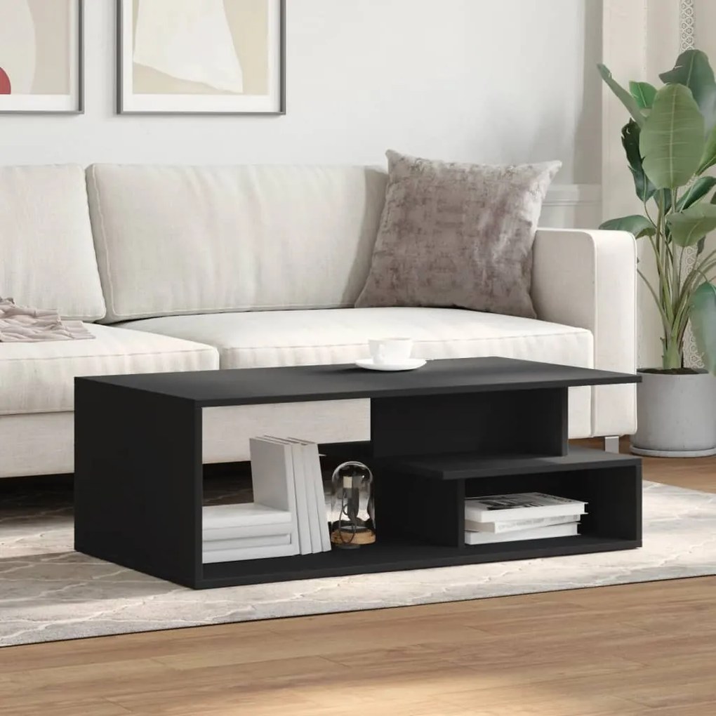 Mesa de centro 102x55x35 cm derivados de madeira preto