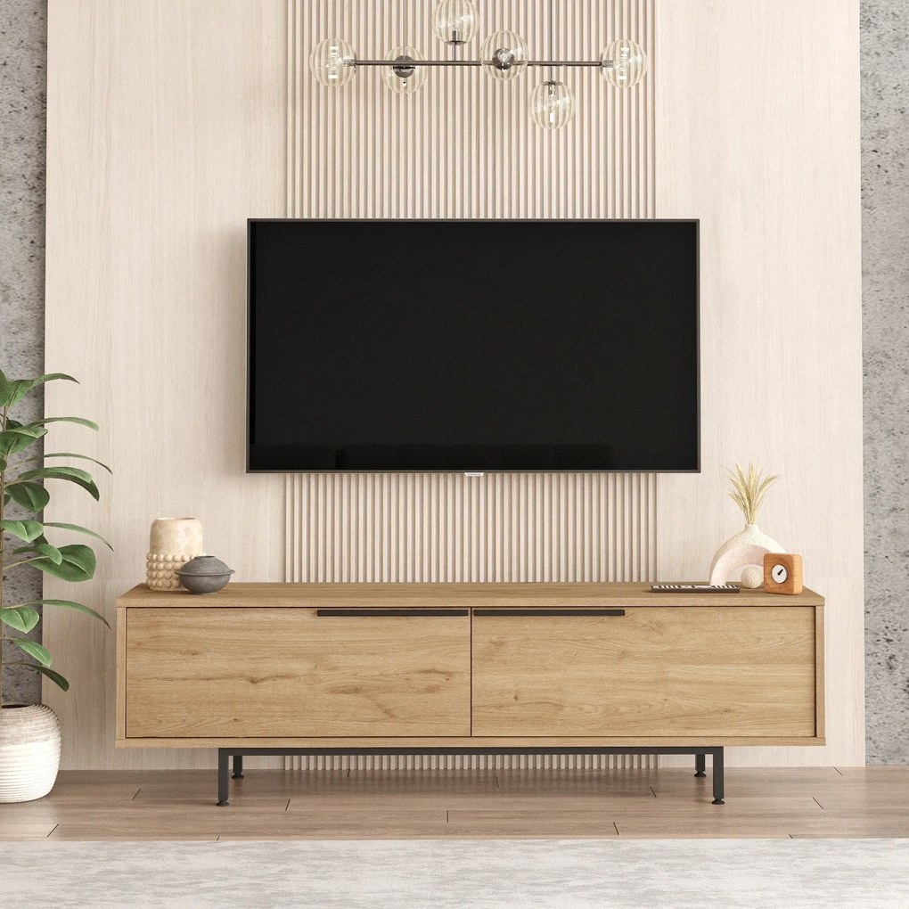 Móvel TV ON1 – Nogueira – 160 cm x 45,1 cm x 35,5 cm