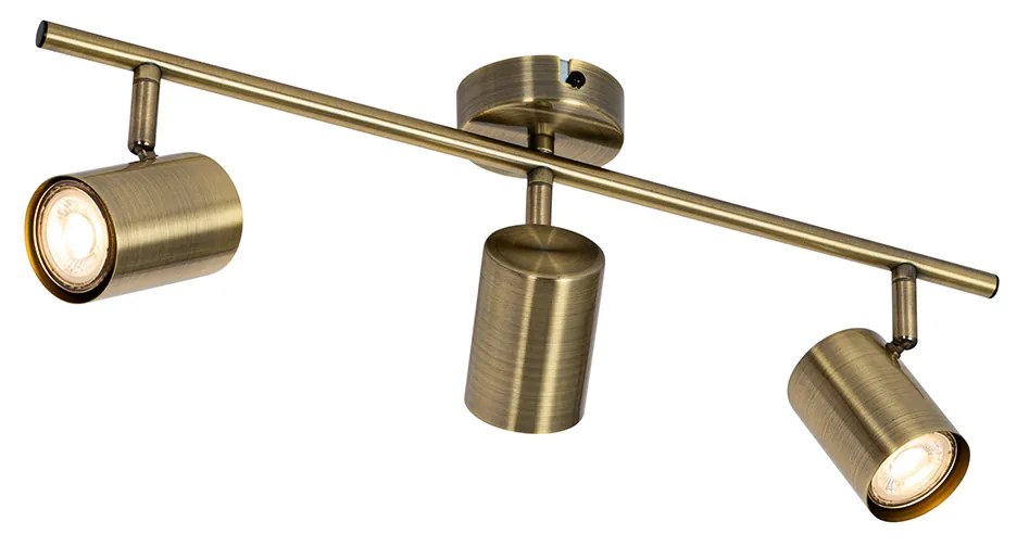 Foco moderno bronze regulável 3-luzes - Jeana