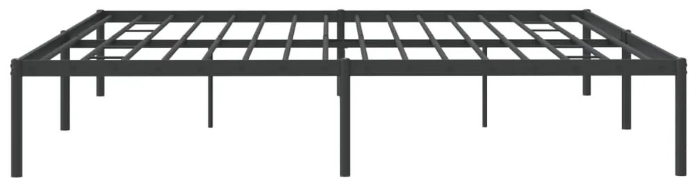 Estrutura de cama 180x200 cm metal preto