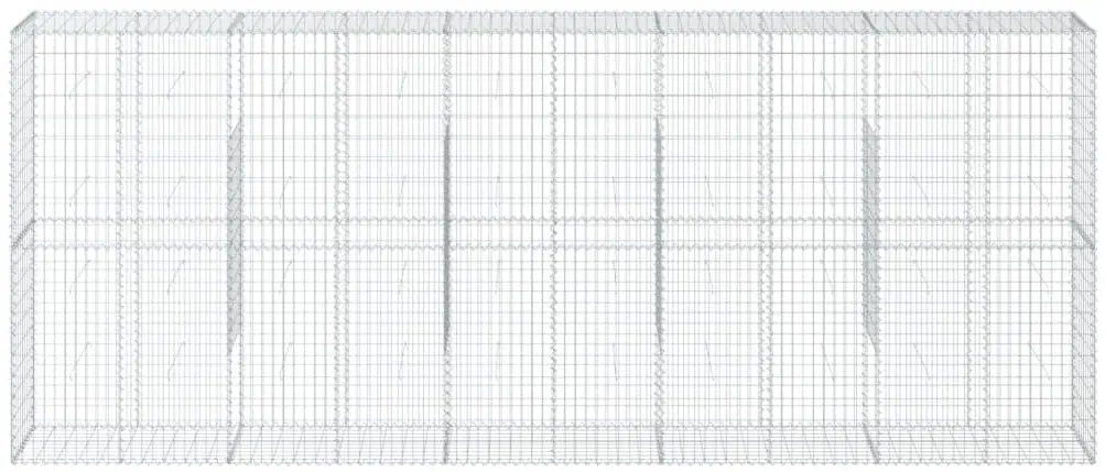 Cesto gabião com cobertura 500x50x200 cm ferro galvanizado