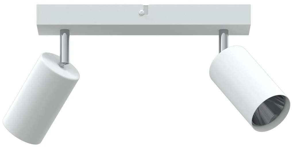 Spotlight de Teto 2 Via Ajustável Branco GU10